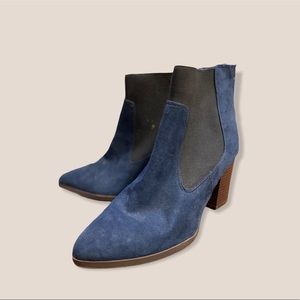 Blue with Black Booties